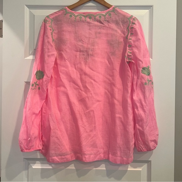 LILLY PULITZER Coby Linen Tunic Pink/Green Size Small
EUC - Picture 4 of 6